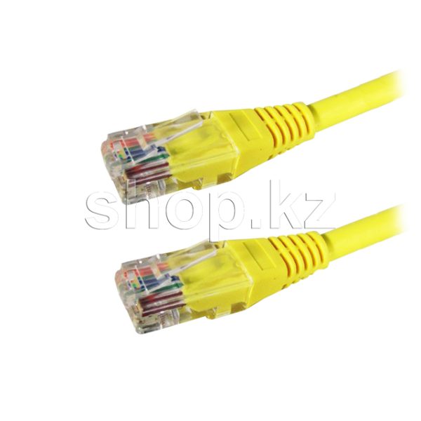 Patch cord RJ-45 5е cat Cablexpert PP12-1M/Y, UTP, 1m, Yellow
